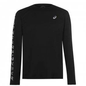 Image of Asics Katakana Long Sleeve T Shirt Mens - Black