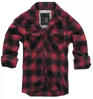 Image of Brandit Checkshirt Flanel Shirt red black