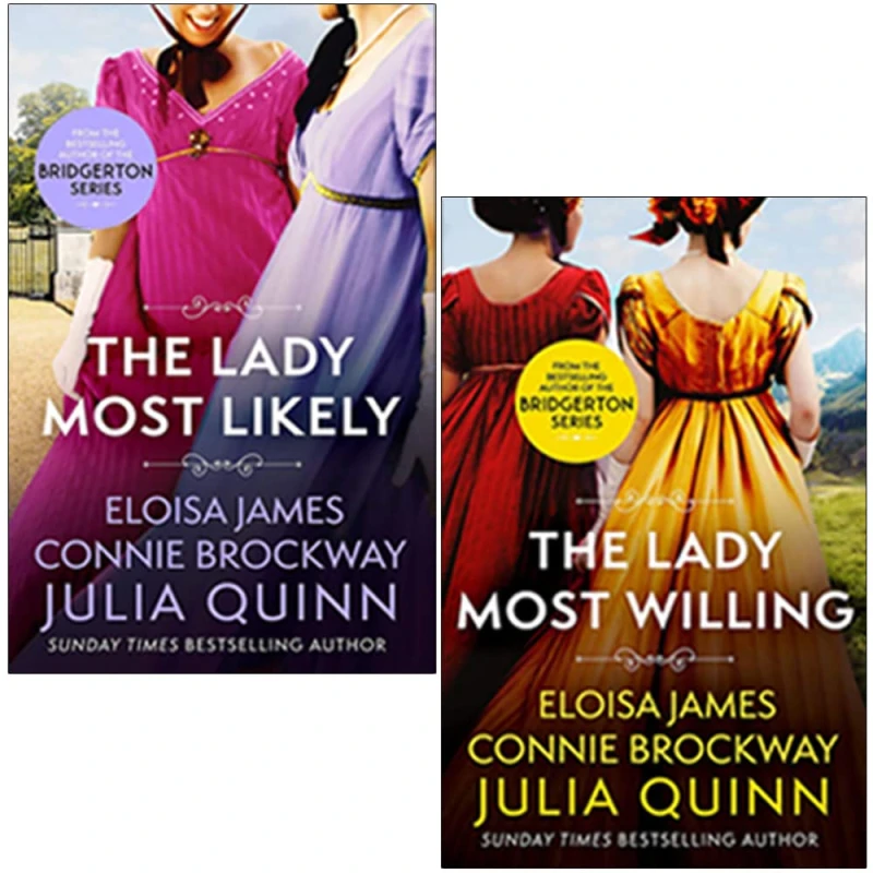 Image of Julia Quinn Bridgerton Family Series 2 Collection Books Set (The Lady Most Likely, The Lady Most Willing) Julia Quinn Books