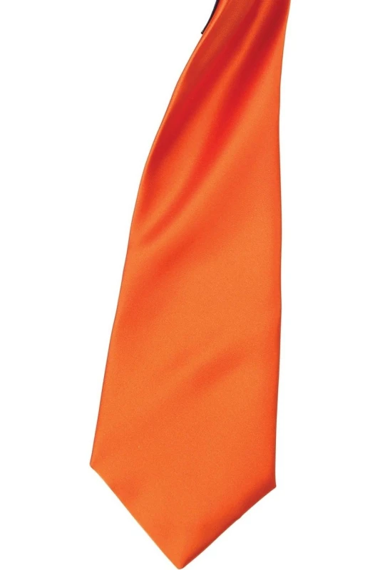 Image of Premier Premier Men Colours Satin Clip Tie Pack of 2 in Terracotta Terracotta One Size Male 5059269154059