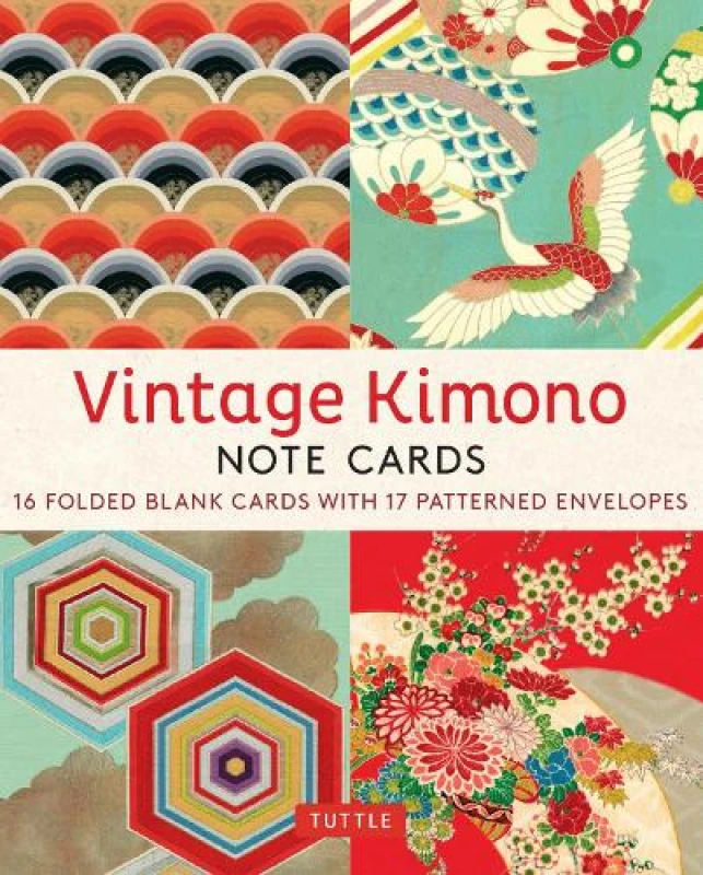Image of Vintage Kimono, 16 Note Cards. Miscellaneous print. By Tuttle Studio Books