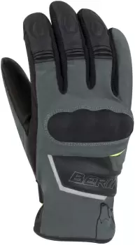 Image of Bering Gourmy Motorcycle Gloves, black-grey Size M black-grey, Size M