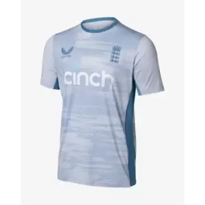 Image of Castore England Cricket Junior Boys Shirt - Blue