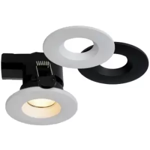 Image of Lucide binky LED - Recessed Downlight Bathroom - Ø8,8cm - LED Dim. - 1x6,5W 3000K - IP65 - Black