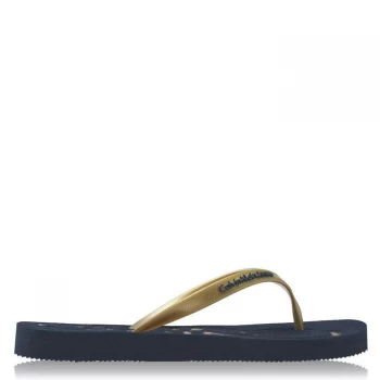 Image of Calvin Klein Jeans Flip Flop - Indigo/Gold