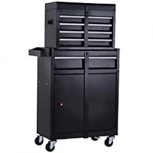 Image of Durhand Tool Chest Cabinet Black 645mm x 735mm x 400 mm