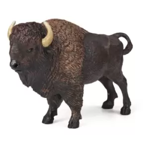 Image of Wild Animal Kingdom American Buffalo Toy Figure, Three Years or Above, Black/Brown (50119)