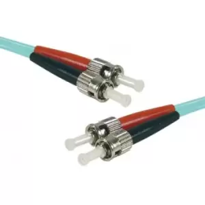 Image of Hypertec 391727-HY fibre optic cable 15 m ST OM4 Aqua colour