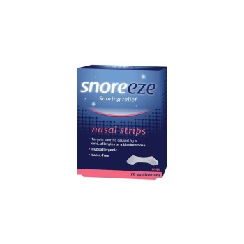 Image of Snoring Relief 20 Nasal Strips - Large - 20s - 88951 - Snoreeze