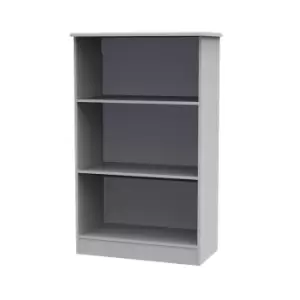 Image of Sherwood Matt Grey 3 Compartments Freestanding Bookcase (H)1245mm (W)765mm (D)400mm