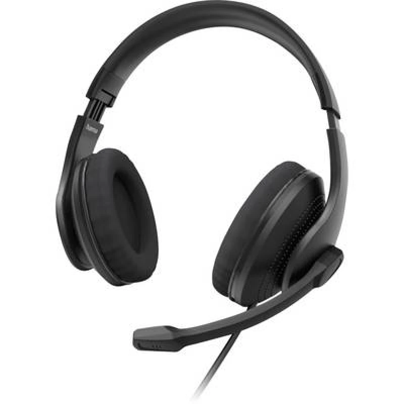 Image of Hama Hama PC-Office-Headset HS-USB300 V2, Stereo, Schwarz On-ear headset Black 00139935