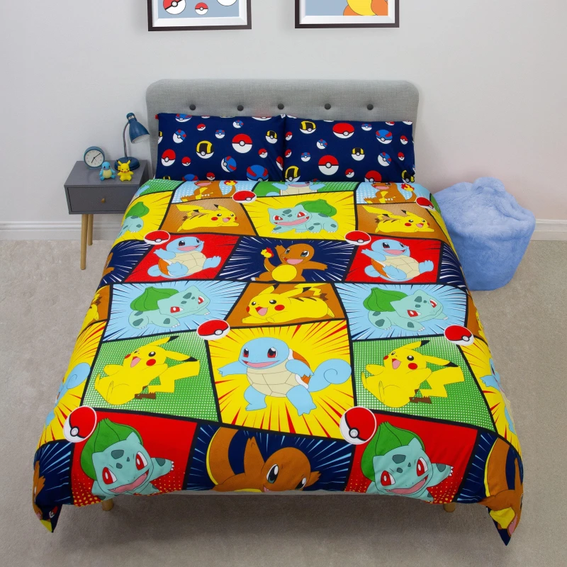 Image of Pokemon Retro Double Duvet Multicolour unisex One Size