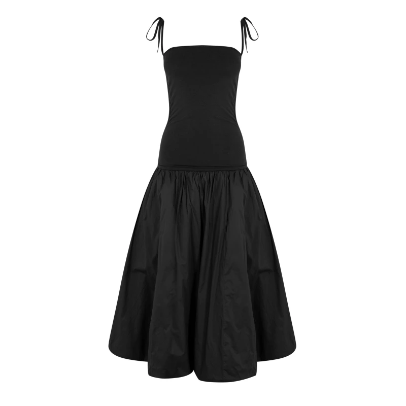 Image of AmyLynn Womens Amy Lynn Alexa Shoulder Tie Ultra Mini Peplum Dress Black female 6 (XS)