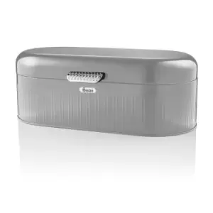 Image of Swan Long Grey Retro Bread Bin