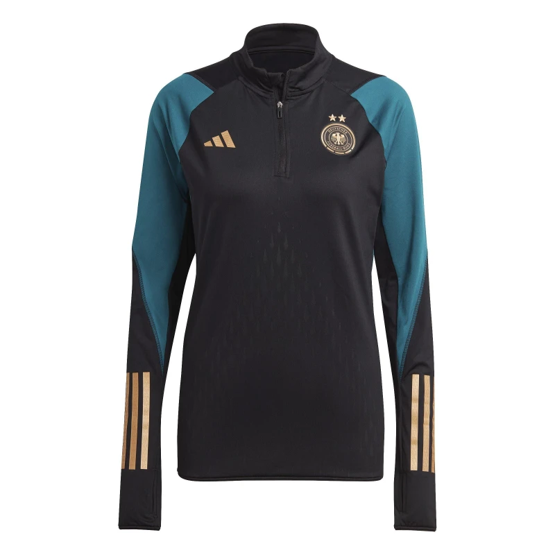 Image of adidas Womens Germany Tiro 23 Pro Tracksuit Top Black female 12 (M)