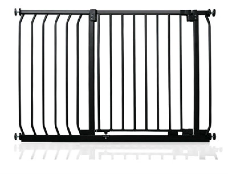 Image of Safetots Elite Pressure Safety Gate, 98Cm - 107Cm, Matt Black, Pressure Fit Stair Gate