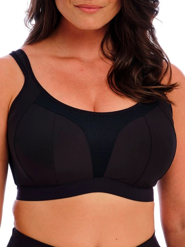 Image of Fantasie Fantasie Elevate Wired Sports Bra Black Female 32F EB38116
