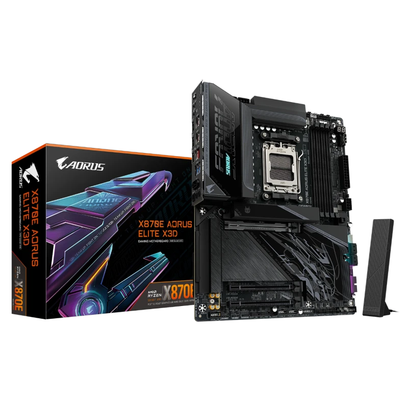 Image of Gigabyte X870E AORUS ELITE X3D ATX AMD Ryzen DDR5 WIFI Motherboard - Socket AM5