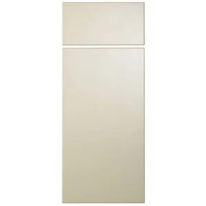 Image of Cooke Lewis Raffello High Gloss Cream Drawerline door drawer front W300mm Pack of 1