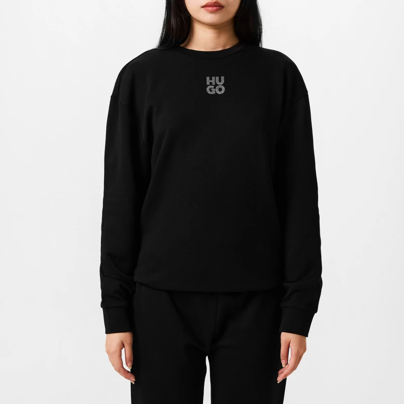 Image of Hugo Diamante Easy Crew Sweater Black female XS