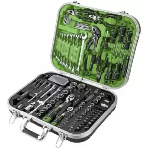 Image of Mechanic's Tool Kit 144PC Hi-vis Green