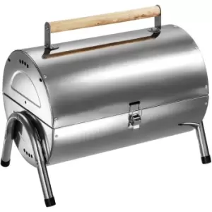 Image of Tectake - bbq stainless steel - charcoal grill, barbecue, charcoal bbq - silver