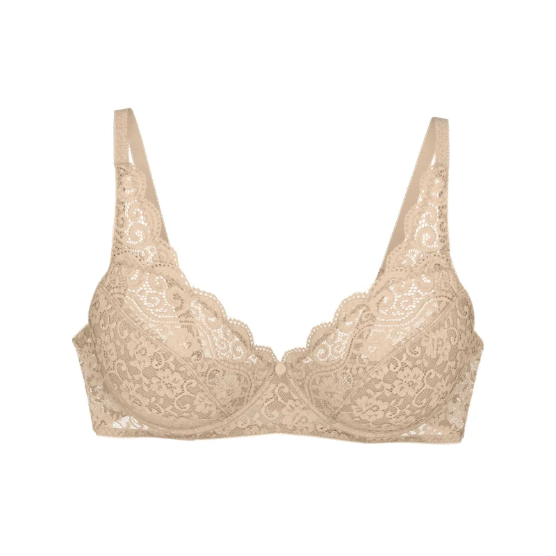 Image of Triumph Amourette Non-Underwired Bra Skintone Women 32B;34B;36B;38B;40B;42B;34C;36C;38C;40C;42C;36D;40D;42D;36DD;38DD;40DD