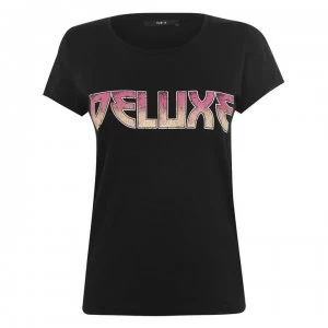 Image of SET Large Text T Shirt - 9990 Black