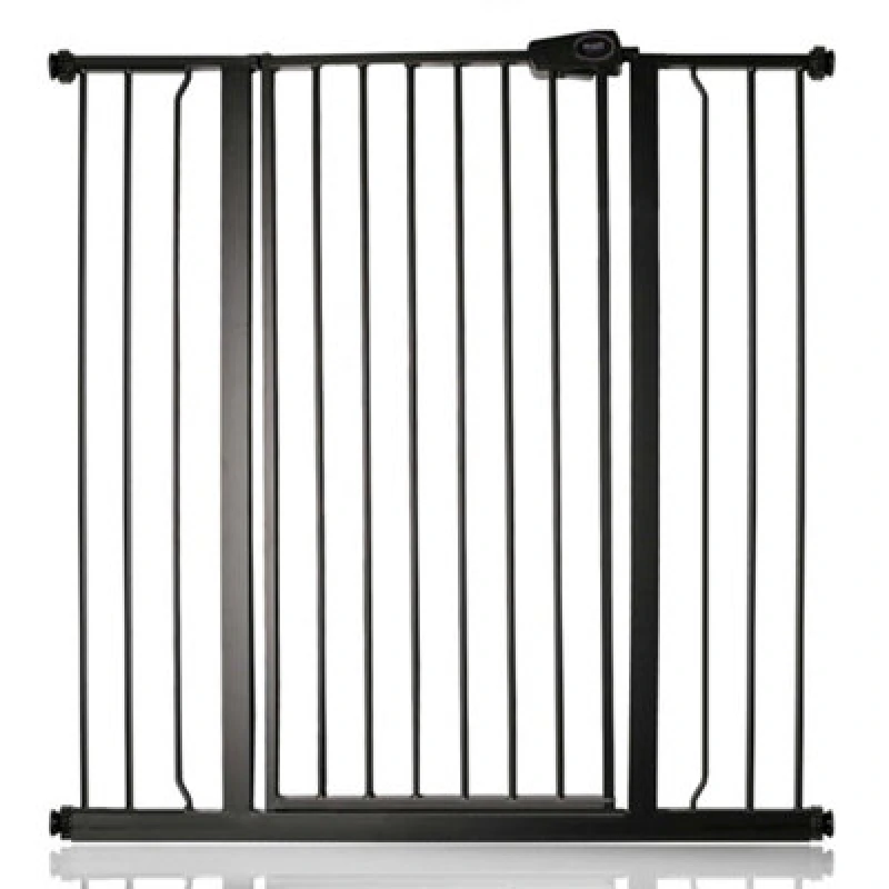 Image of Bettacare Child And Pet Gate, 100.8Cm - 108.4Cm, Matt Black, Extra Tall Gate 104Cm In Height, Pressure Fit Stair Gate