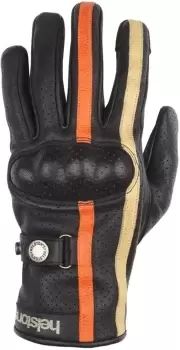 Image of Helstons Eagle Air Motorcycle Gloves, black-orange, Size L, black-orange, Size L