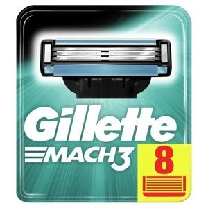 Image of Gillette MACH3 Mens Razor Blades 8 Count