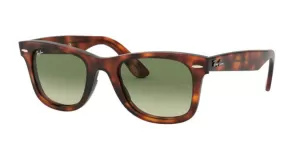 Image of Ray-Ban Wayfarer Havana Tinted Lens Sunglasses, Redhavana/Green, Women