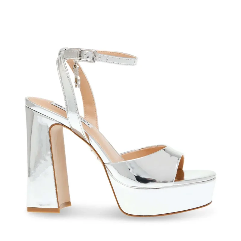 Image of Steve Madden Womens wedge sandals Steve Madden Transpire Argente Female 41