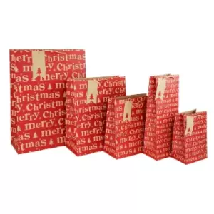 Image of The Spirit Of Christmas SOC Pk5 Gift Bags31 - Red