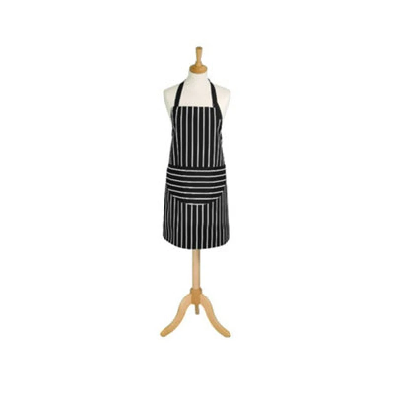 Image of Rushbrookes Butchers Stripe Adult Apron (Made In Uk) - Slate Grey