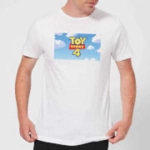 Image of Toy Story 4 Clouds Logo Mens T-Shirt - White - S