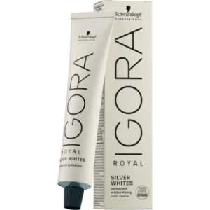 Image of Schwarzkopf IGORA ROYAL Absolutes Silver White Demi-Permanent Hair Colour Grey Lilac