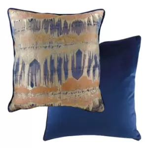 Image of Inca Jacquard Cushion Royal, Royal / 56 x 56cm / Polyester Filled