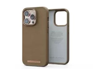 Image of Njord byELEMENTS Suede Comfort+ Case for Apple iPhone 14 Pro, Camel