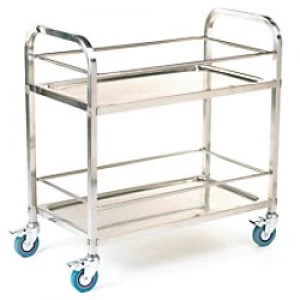 Image of GPC Shelf Trolleys Silver Lifting Capacity Per Shelf: 50kg 445mm x 895mm x 850mm