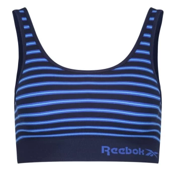 Image of Reebok Seamless Crop Top Womens - Navy