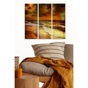 Image of MDF2189826 Multicolor Decorative MDF Painting (3 Pieces)