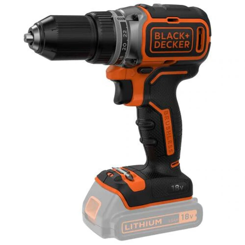 Image of Black and Decker BL186 18v Cordless Brushless Drill Driver BL186N Batteries: No Batteries