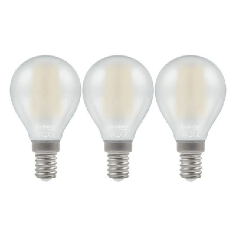 Image of Crompton Lamps LED Golfball 4.2W E14 Filament Warm White Pearl (40W Eqv)