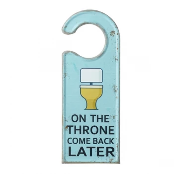 Image of On The Throne Metal Door Hanger By Heaven Sends