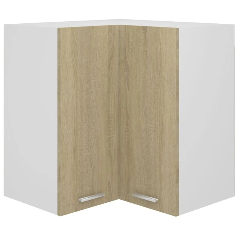 Image of VIDAXL Hanging Corner Cabinet Lyon Sonoma Oak 57x57x60cm Engineered Wood Vidaxl 8720286414088