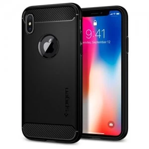 Image of Spigen SGP Rugged Armor Case for iPhone X - Black
