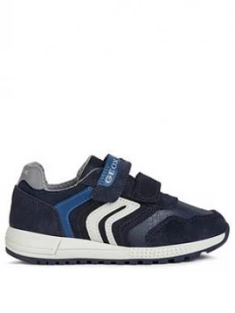 Image of Geox Boys Alben Strap Trainer - Navy