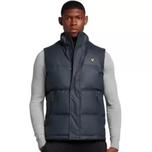 Image of Lyle & Scott Mens Rubberised Wadded Gilet Body Warmer M - Chest 38-40' (96-101cm)