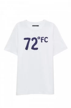 Image of Mens French Connection 72 Degrees Crew Neck T Shirt White